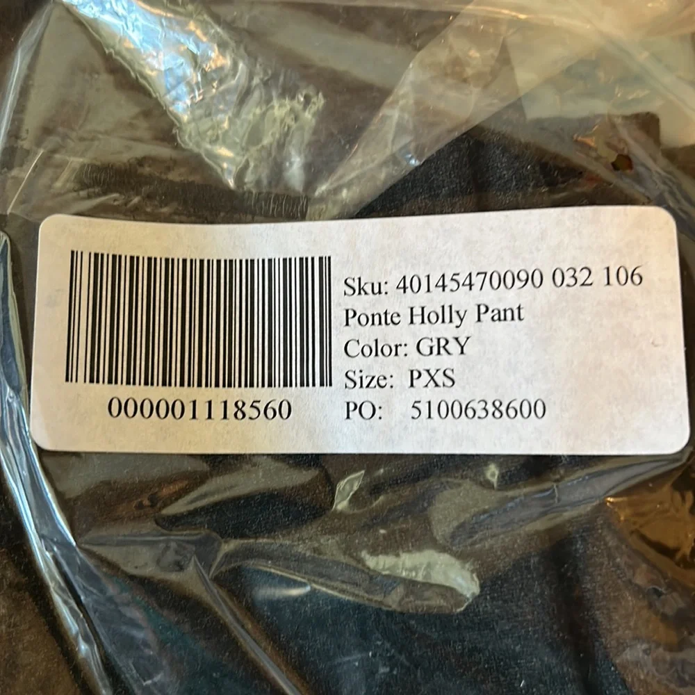 NWT Coldwater Creek Grey Ponte Knit Holly Classic Fit Slacks - Picture 5 of 8